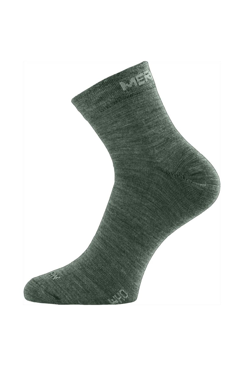 Lasting WHO 620 zelené ponožky z merino vlny Velikost: (38-41) M ponožky
