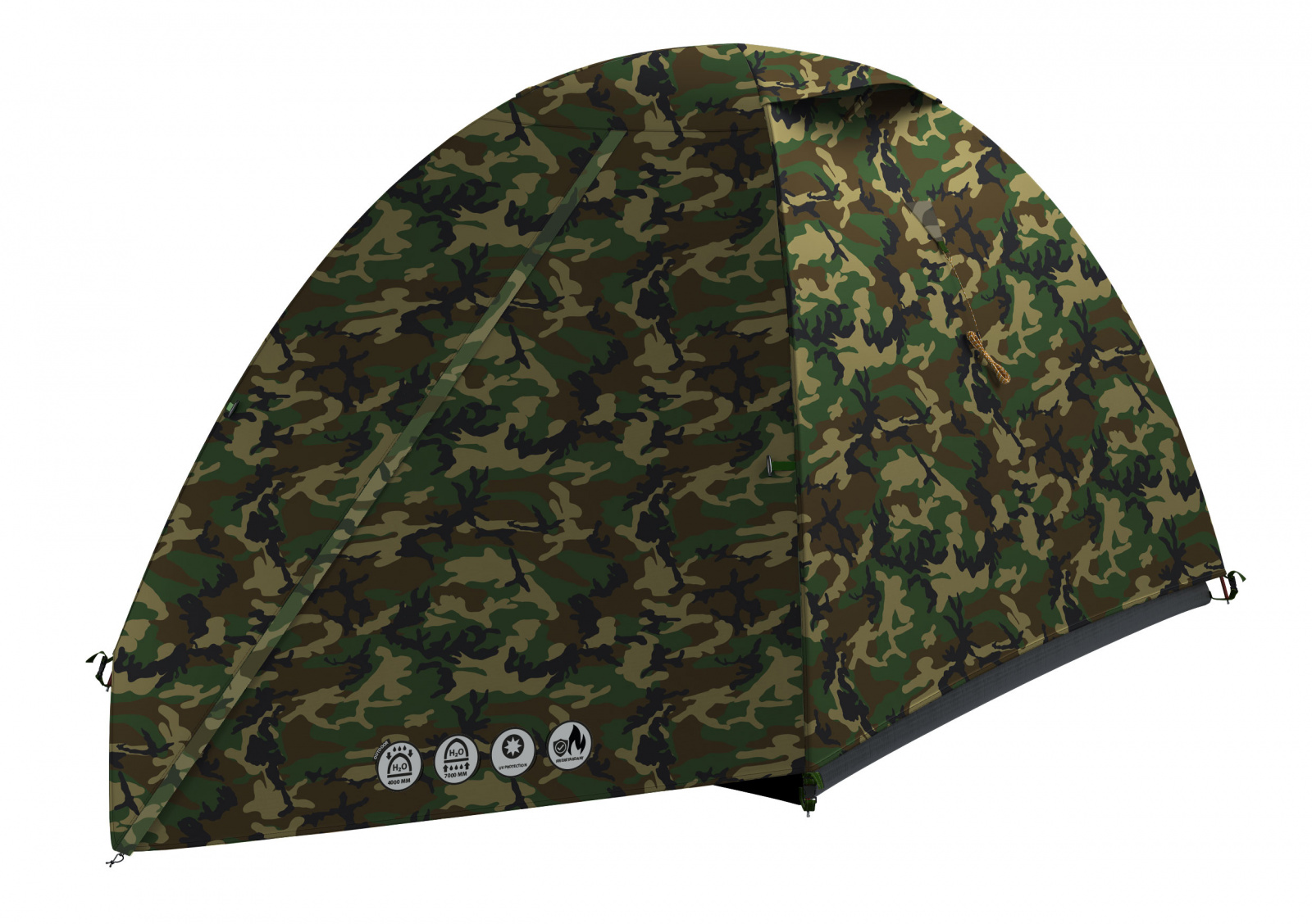 Husky Stan Outdoor Bizam 2 army zelená Velikost: OneSize stan