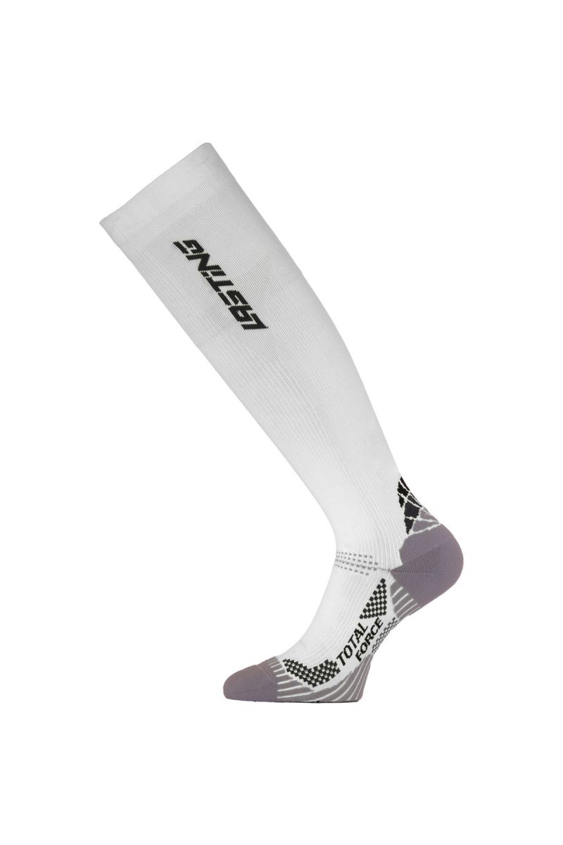Lasting RTL 001 bílá kompresní podkolenky Velikost: (34-37) S ponožky