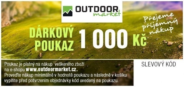 Outdoormarket Dárkový poukaz Hodnota: 1000