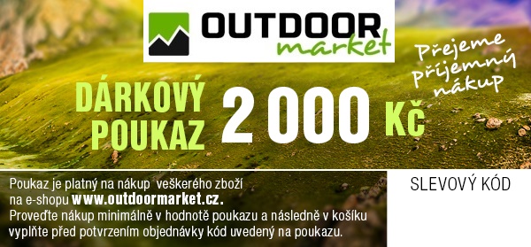 Outdoormarket Dárkový poukaz Hodnota: 2000
