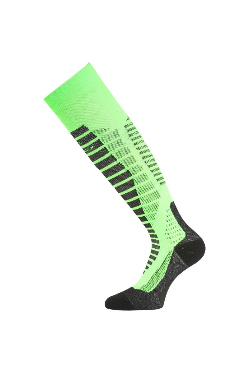 Lasting WRO 609 zelené lyžařské podkolenky Velikost: (34-37) S ponožky