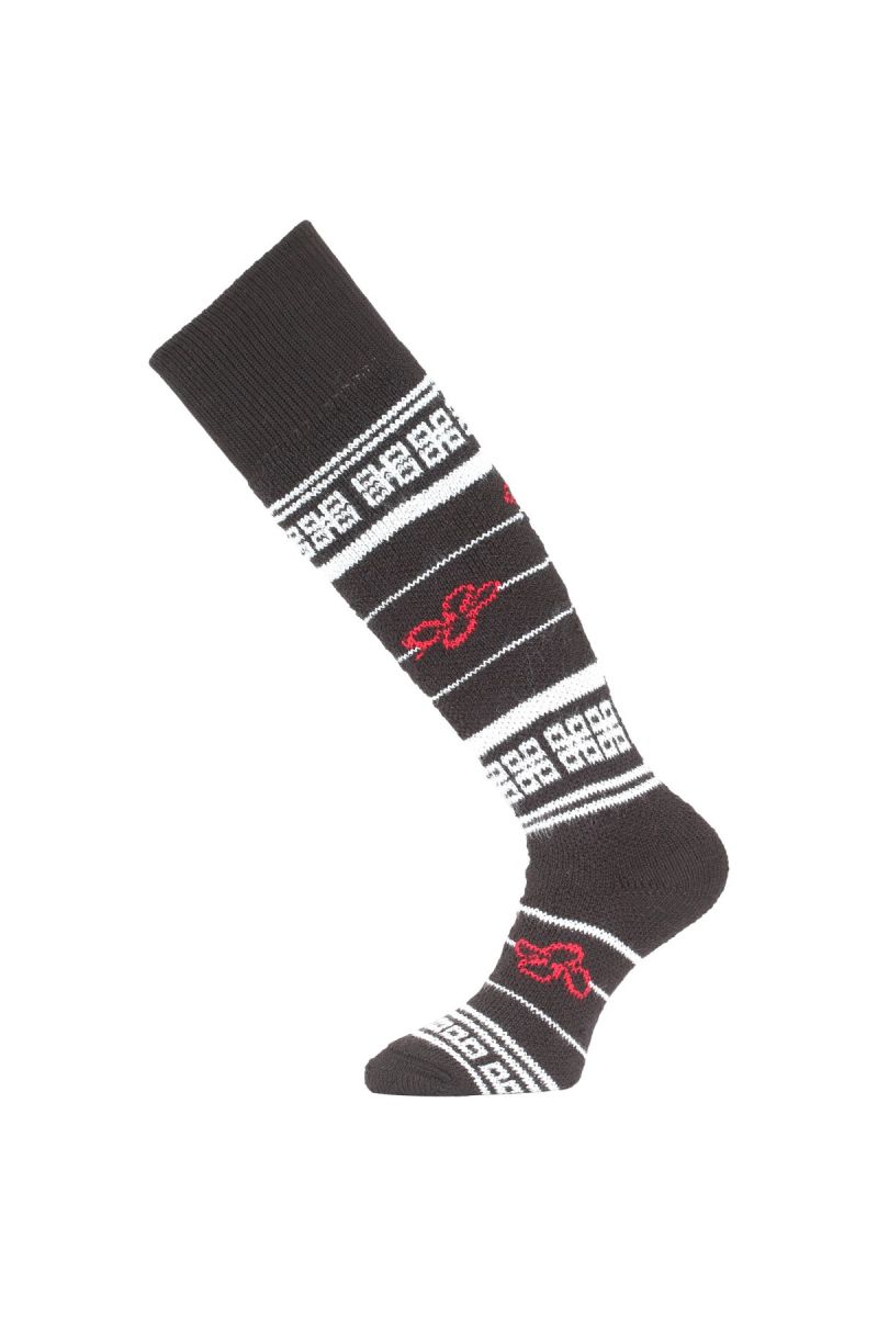 E-shop Lasting SEW 903 černá merino ponožky lyžařské