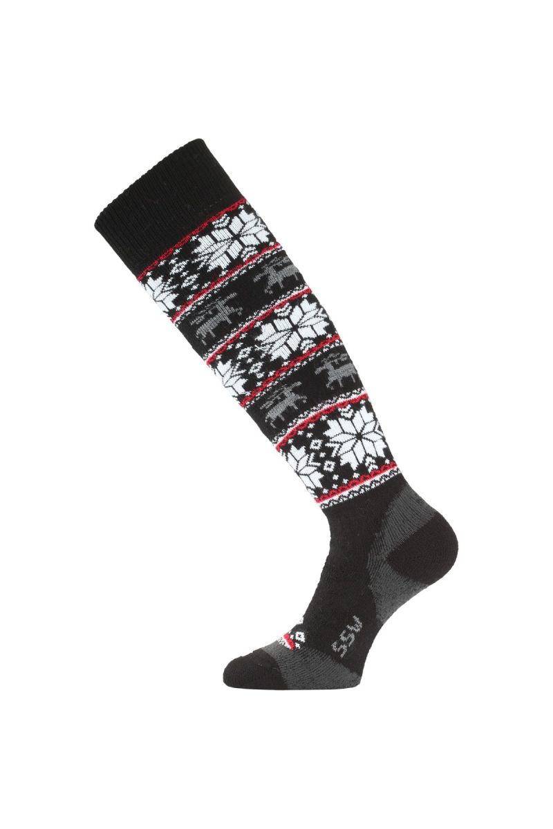 Lasting SSW 900 černá merino ponožky lyžařské Velikost: (38-41) M ponožky