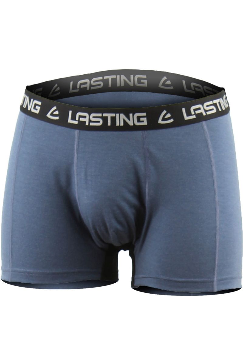 Lasting NOMO 5659 modré vlněné merino boxerky Velikost: XL