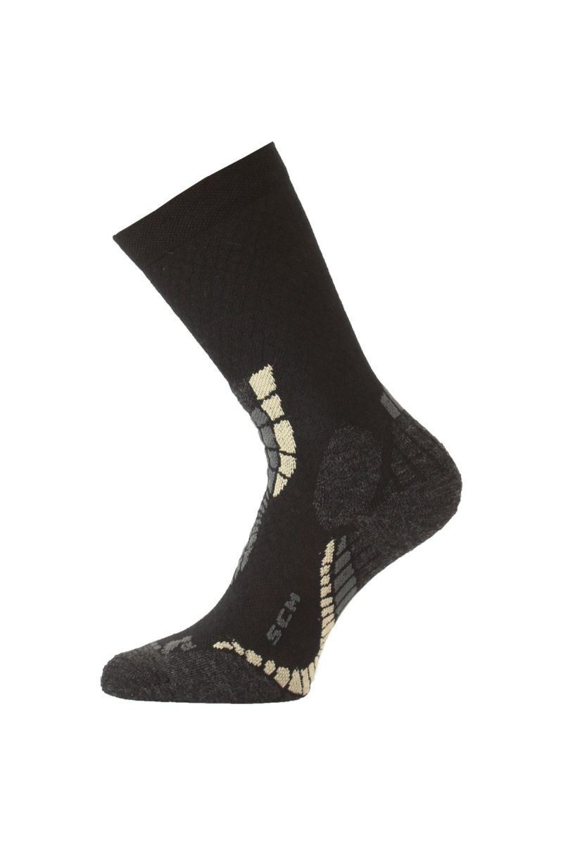 Lasting SCM 907 černé lyžařské ponožky Velikost: (42-45) L ponožky