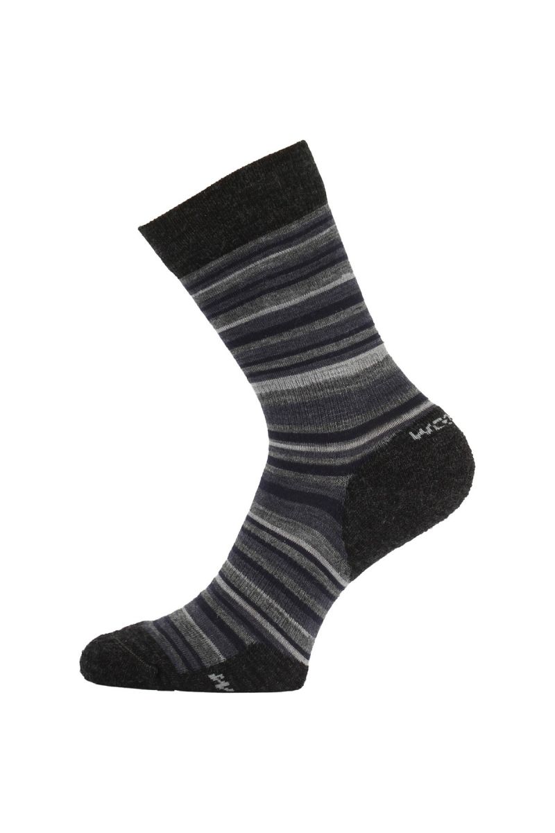 Lasting WPL 805 šedé vlněné ponožky Velikost: (34-37) S ponožky