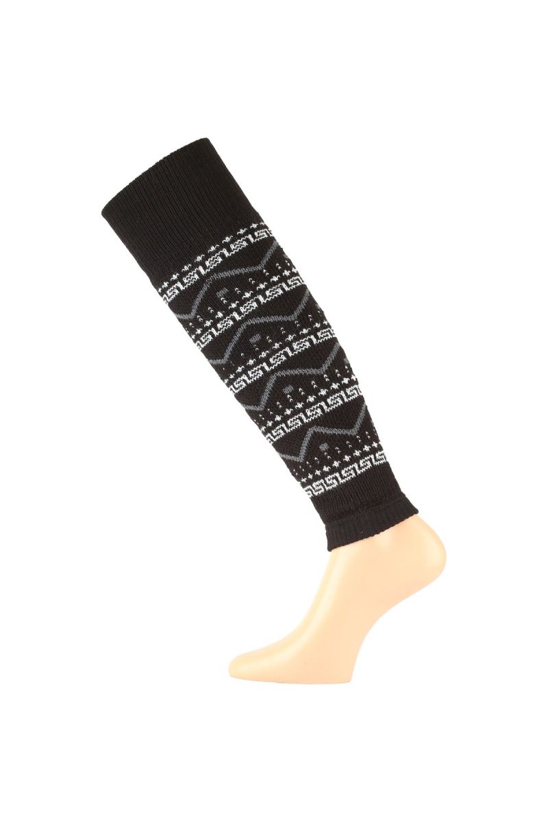 Lasting SKN 901 černé lyžařské návleky Velikost: (34-37) S ponožky