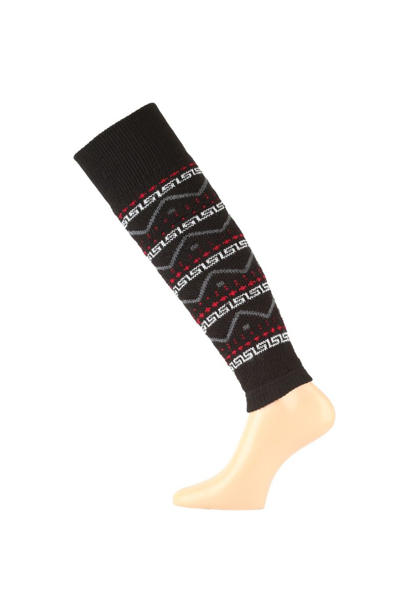 Lasting SKN 903 černé lyžařské návleky Velikost: (34-37) S ponožky