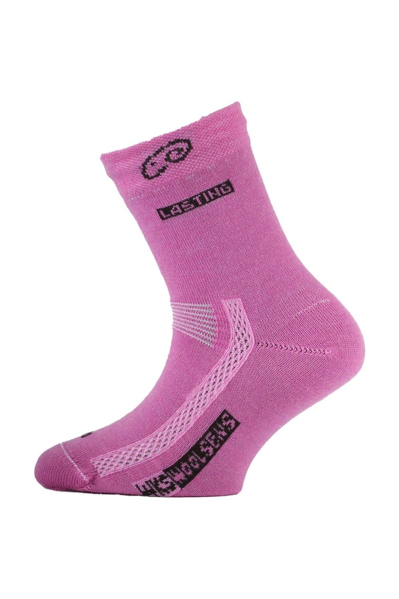 Lasting dětské merino ponožky TJS růžové Velikost: (34-37) S ponožky