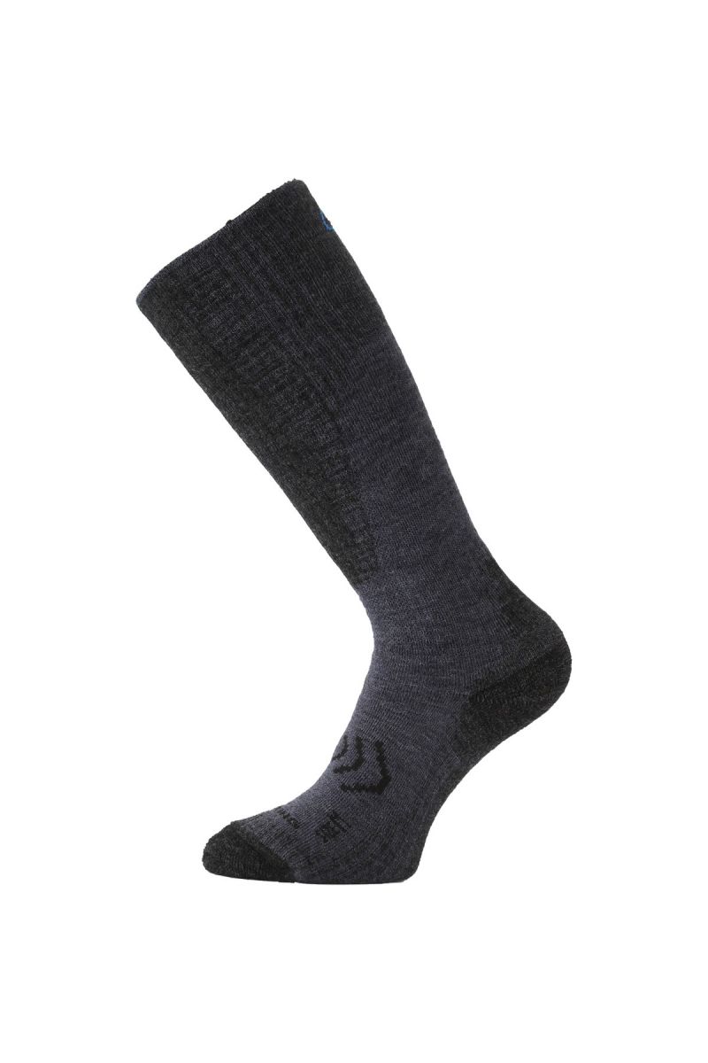 Lasting merino lyžařské podkolenky SKM modré Velikost: (46-49) XL ponožky