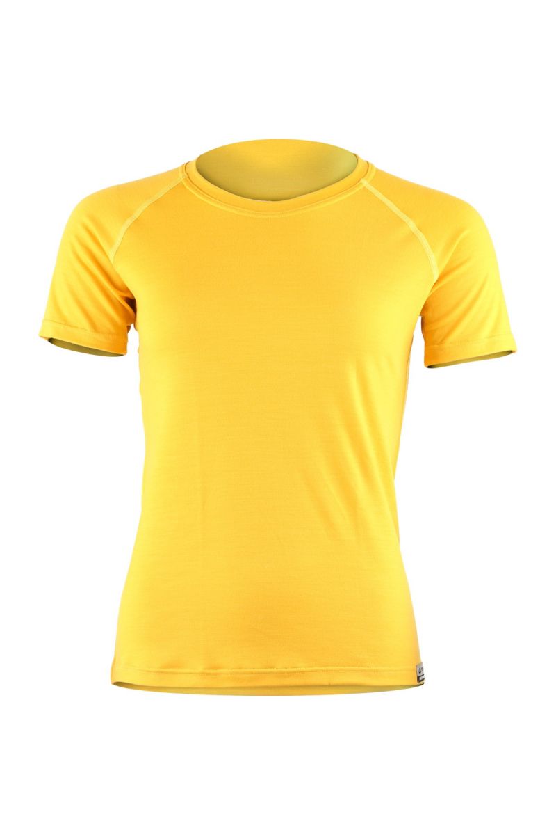 Lasting dámské merino triko ALEA žluté Velikost: S