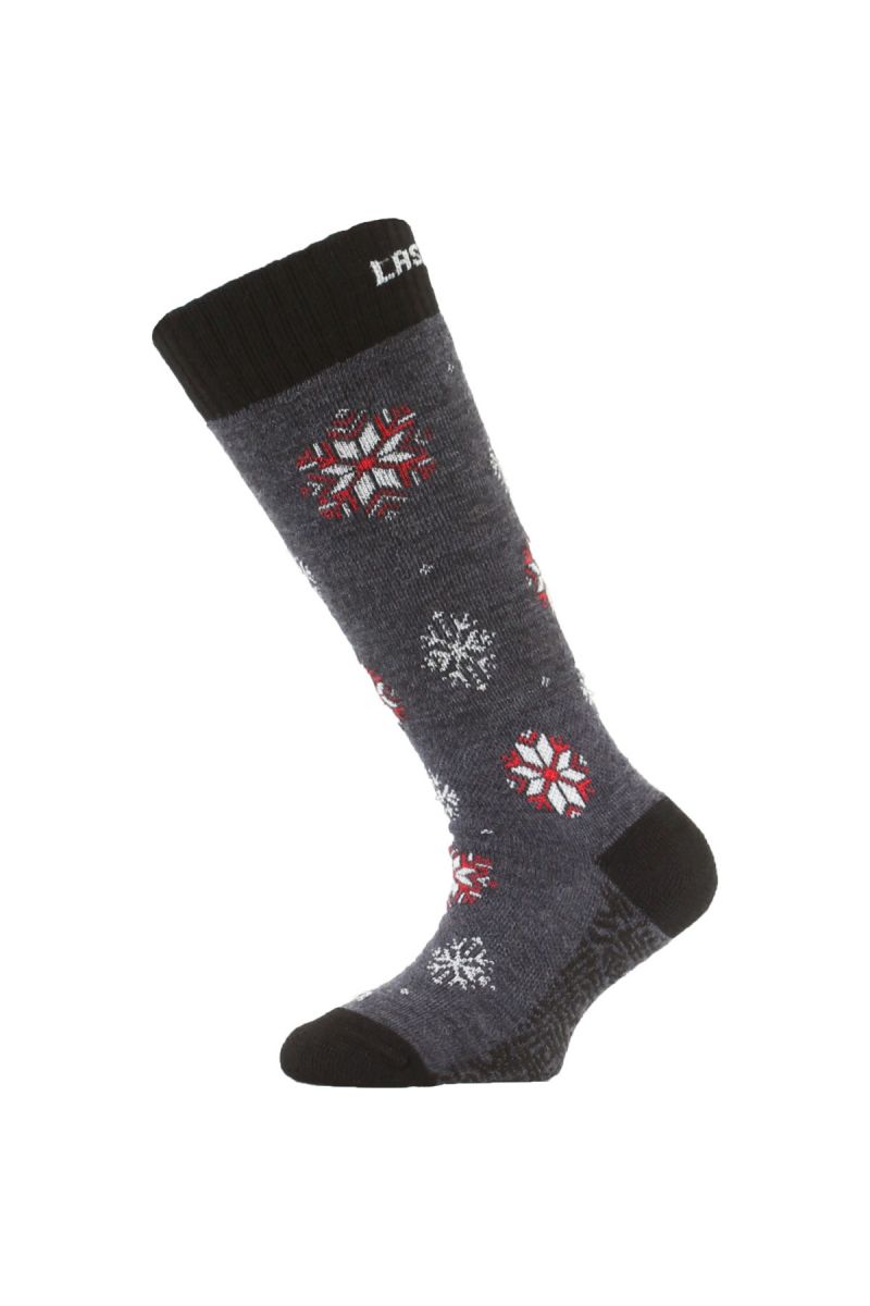 Lasting dětské merino lyžařské ponožky SJA modré Velikost: (34-37) S ponožky