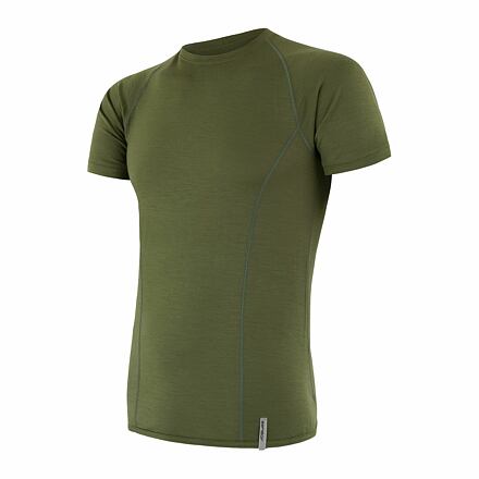 SENSOR MERINO ACTIVE pánské triko kr.rukáv safari Velikost: XXL