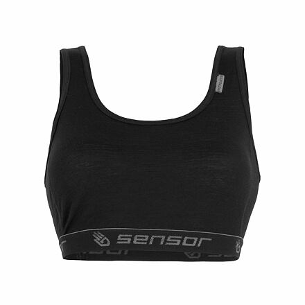 SENSOR MERINO ACTIVE dámská podprsenka černá Velikost: M