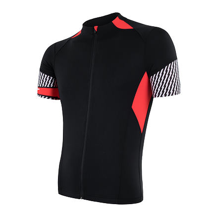 E-shop SENSOR CYKLO RACE pánský dres kr.ruk. černá/červená