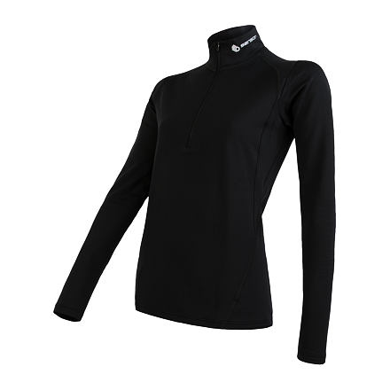 E-shop SENSOR THERMO dámské triko dl.rukáv zip černá