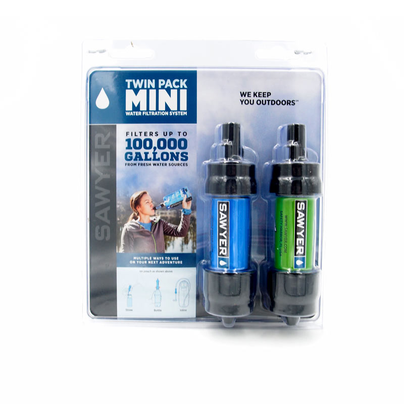 E-shop Vodní cestovní filtr SAWYER SP128 Twin Pack MINI Filter - Blue / Green