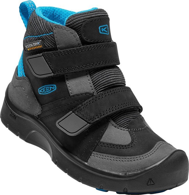 Keen HIKEPORT MID STRAP WP K - black/blue jewel Velikost: 24 dětské boty