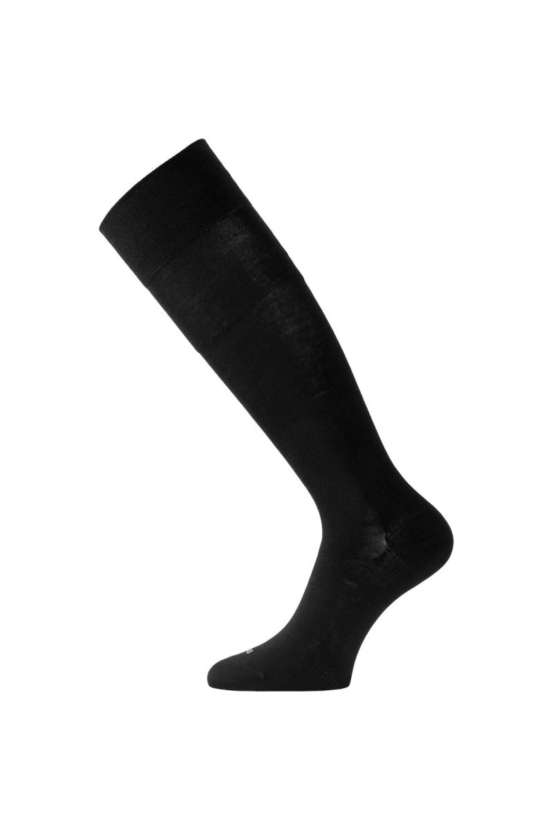 Lasting merino lyžařské podkolenky FWK černé Velikost: (42-45) L ponožky