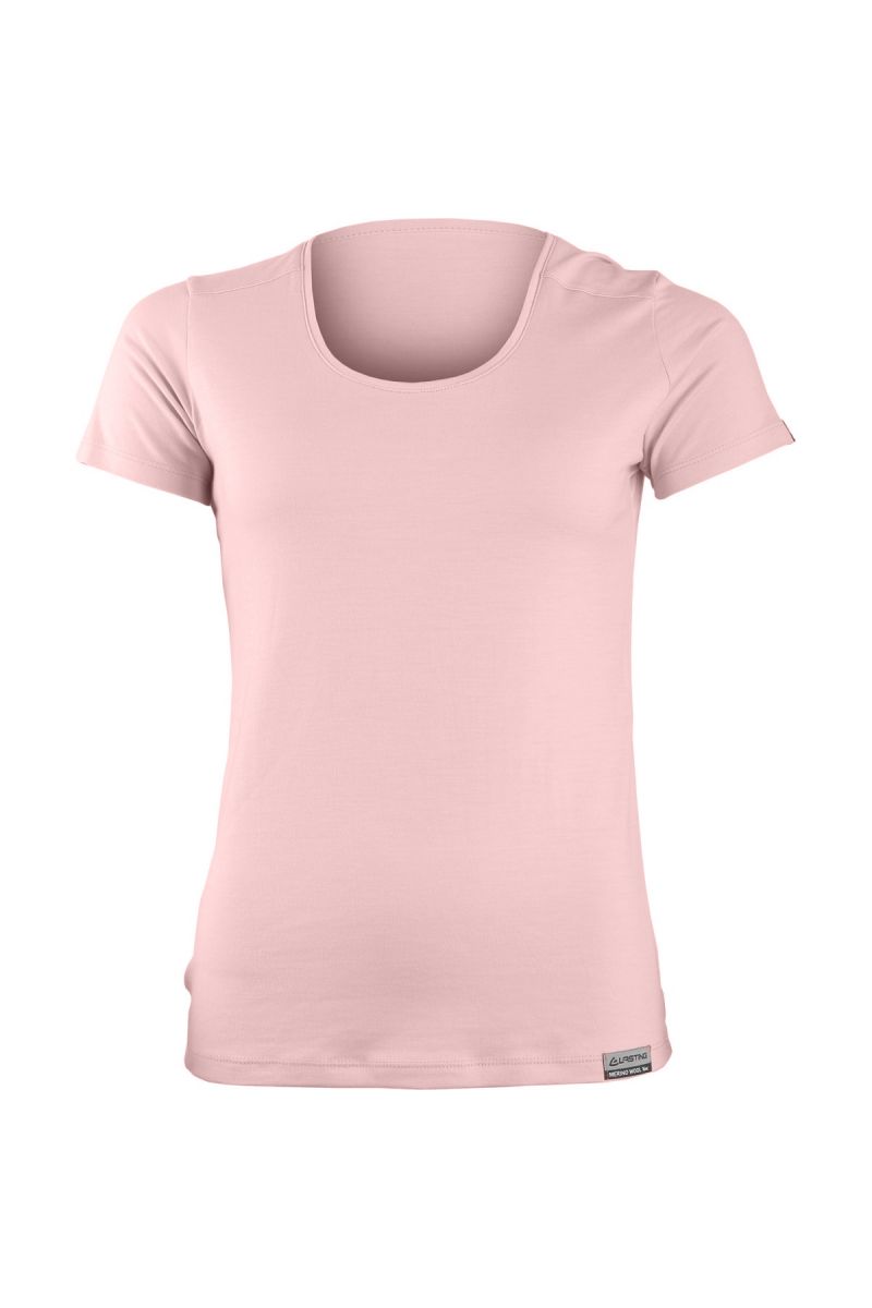Lasting dámské merino triko IRENA růžové Velikost: L