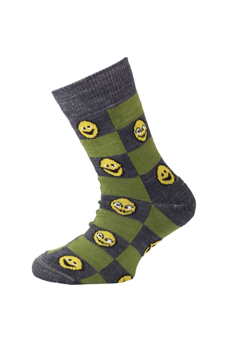 Lasting dětské merino ponožky TJE zelené Velikost: (34-37) S ponožky