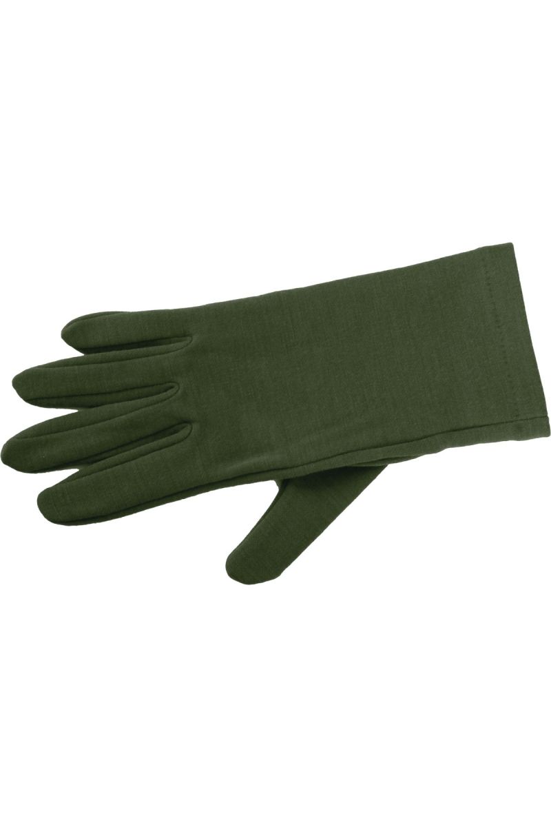 E-shop Lasting merino rukavice ROK zelené
