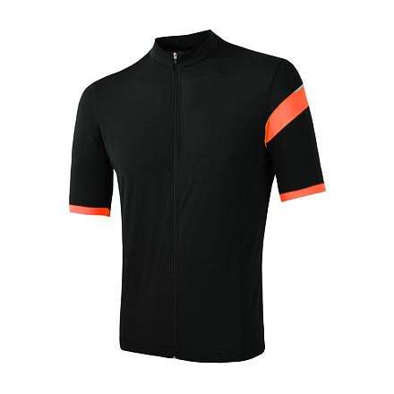 SENSOR CYKLO CLASSIC pánský dres kr.rukáv celozip černá/oranžová Velikost: XL