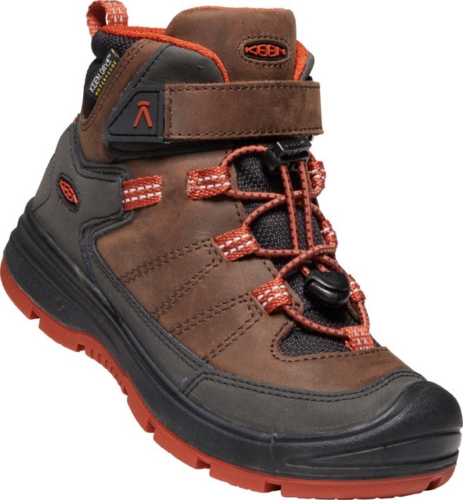 Keen REDWOOD MID WP K coffee bean/picante Velikost: 25/26 dětské boty