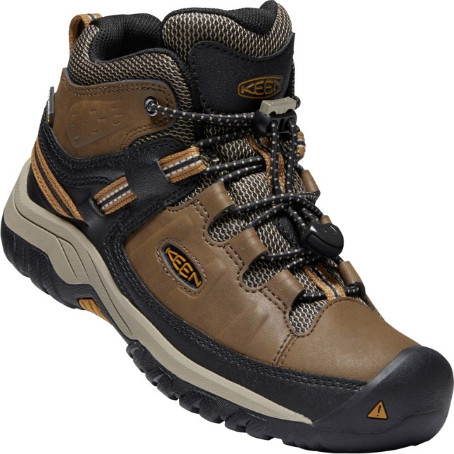 Keen TARGHEE MID WP JR dark earth/golden brown Velikost: 36