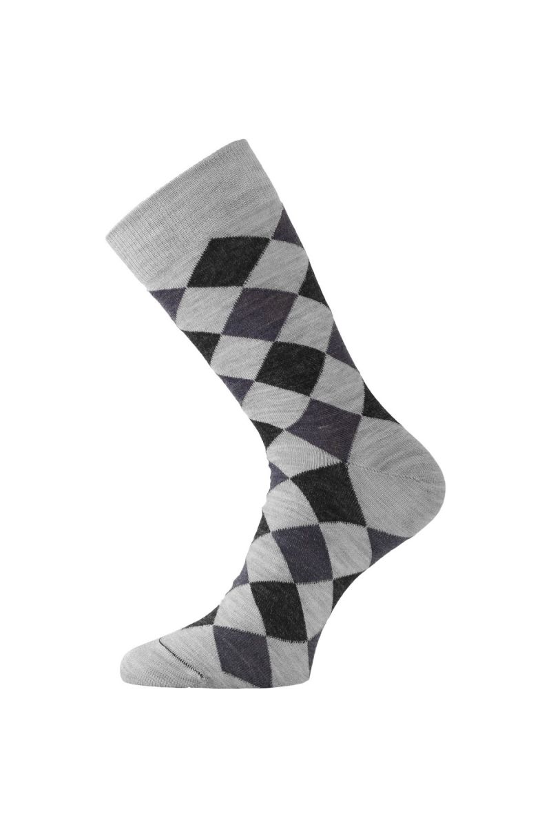 Lasting merino ponožky WPK šedé Velikost: (42-45) L