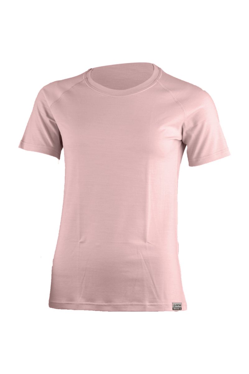 Lasting dámské merino triko ALEA růžová Velikost: XL