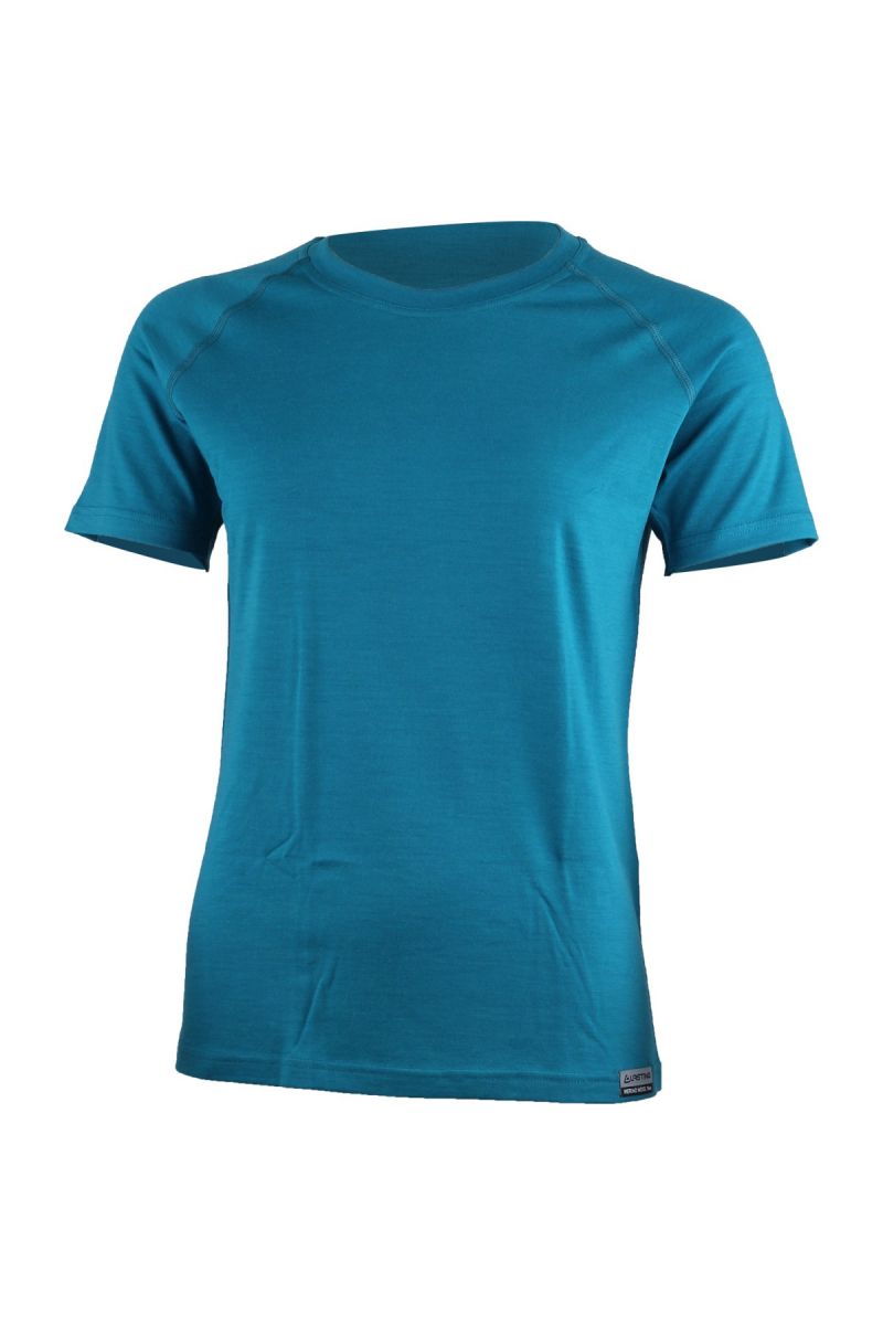 Lasting dámské merino triko ALEA modré Velikost: XL