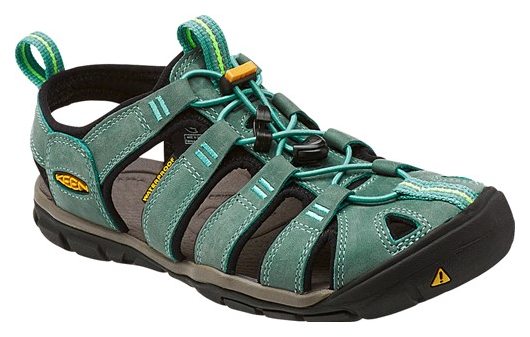 Keen CLEARWATER CNX LEATHER WOMEN mineral blue/yellow Velikost: 37,5