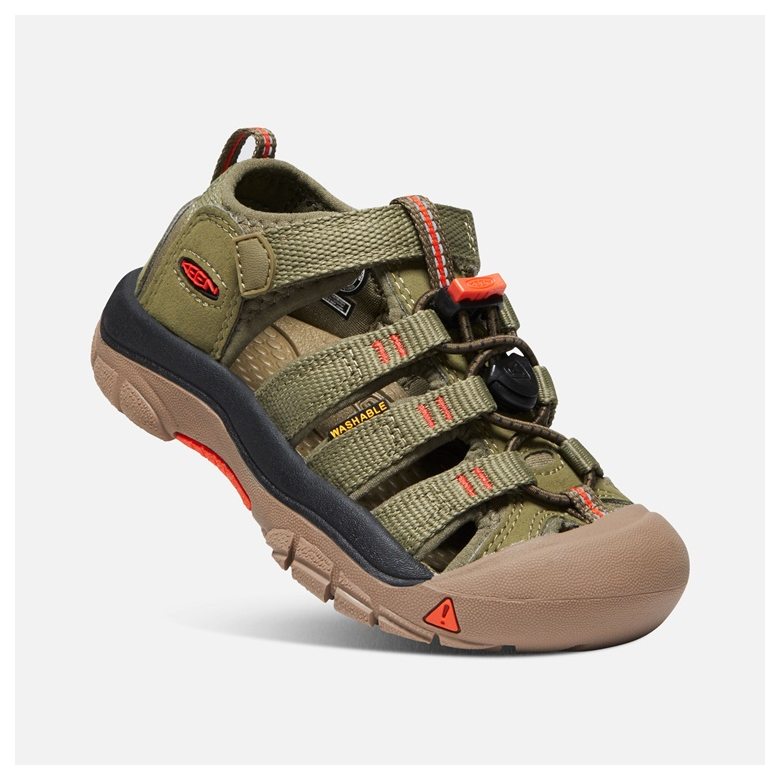 Keen NEWPORT H2 CHILDREN olive drab/orange Velikost: 29