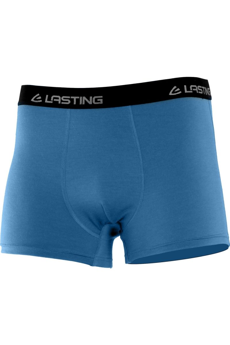 Lasting pánské merino boxerky NORO modré Velikost: XL