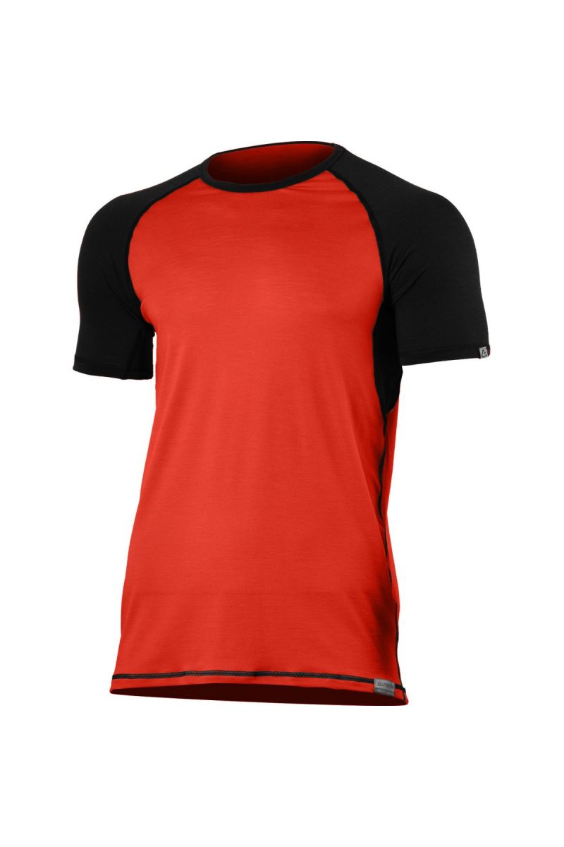 E-shop Lasting pánské merino triko OTO červené