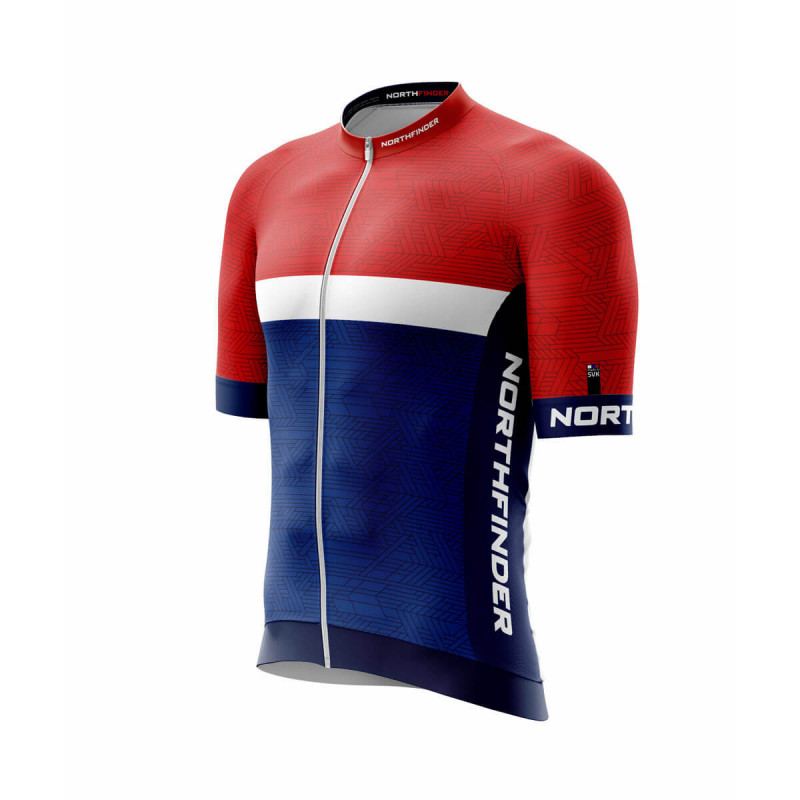 E-shop Northfinder pánský cyklistický dres VINCENZO bluered TR-35561MB-286