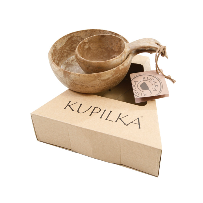 E-shop Kupilka sada KUKSA 210 ml + MISKA 550 ml - Original (BROWN)