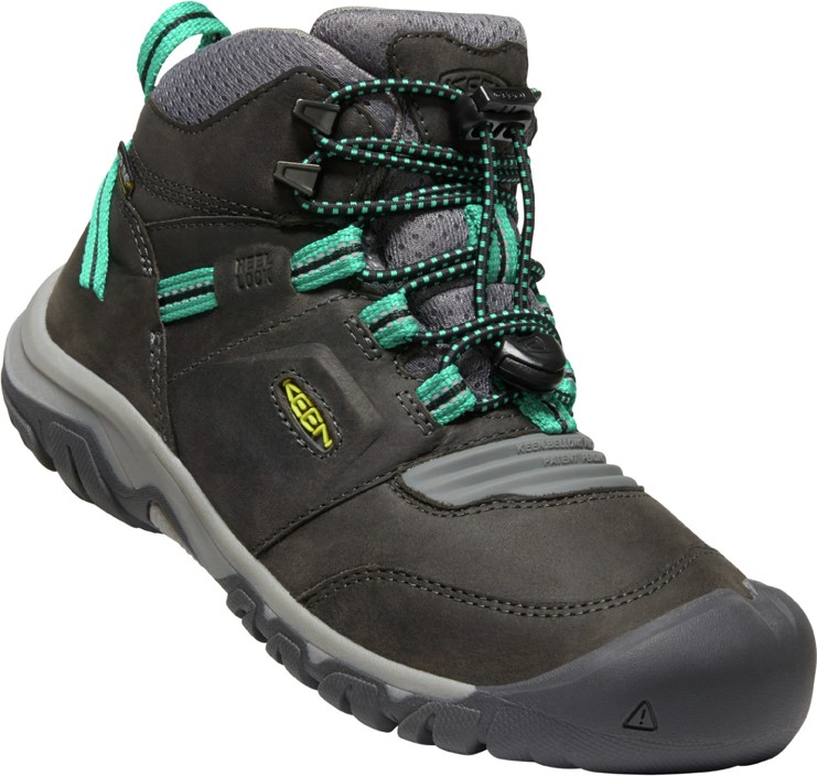 Keen RIDGE FLEX MID WP YOUTH magnet/greenlake Velikost: 32/33 dětské boty