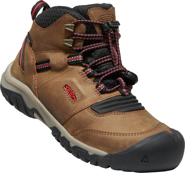 E-shop Keen RIDGE FLEX MID WP YOUTH bison/red carpet