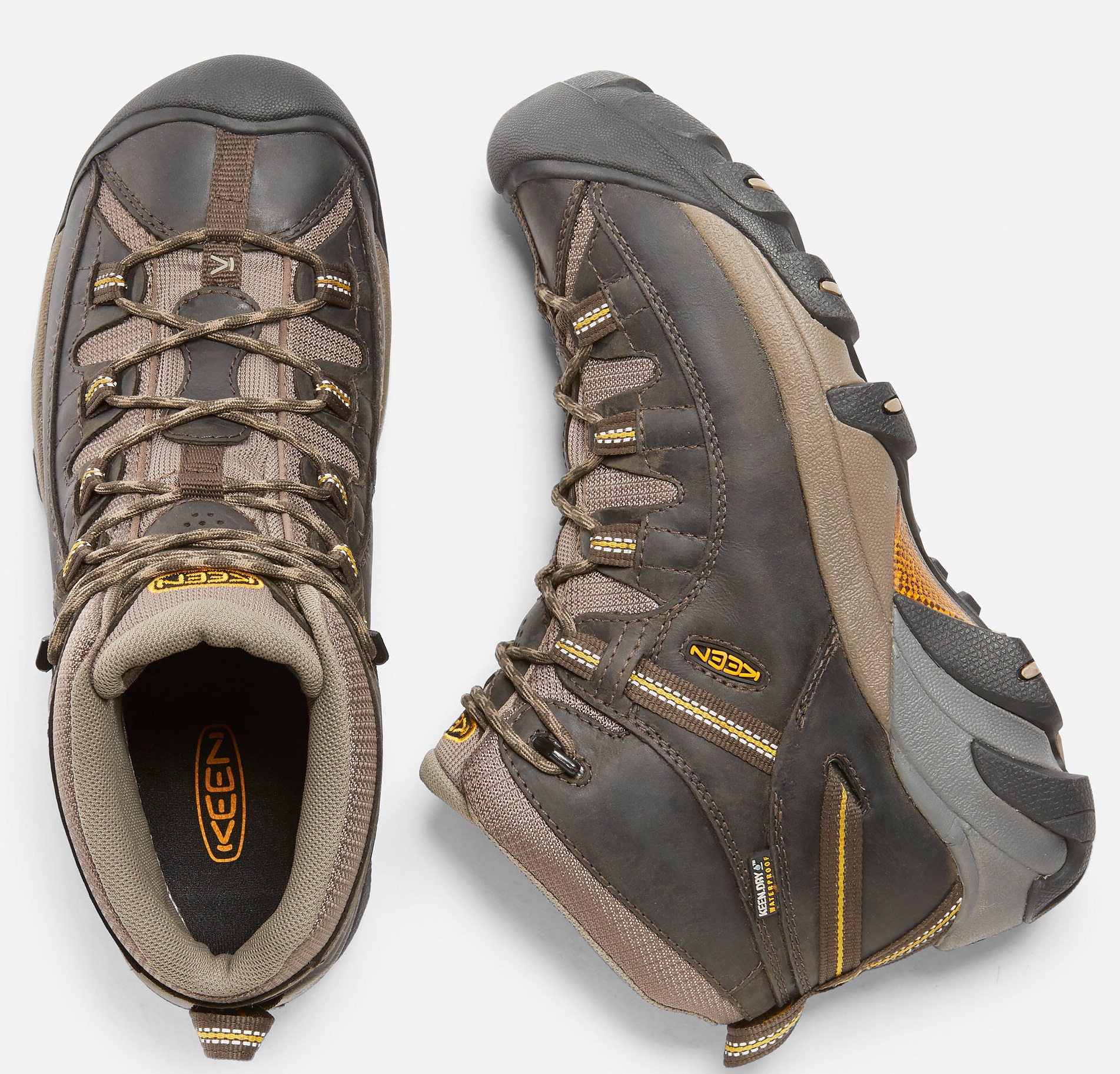 Keen TARGHEE II MID WP M black olive/yellow Velikost: 43