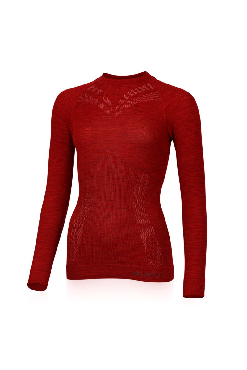 Lasting dámské merino triko MATALA červené Velikost: L/XL