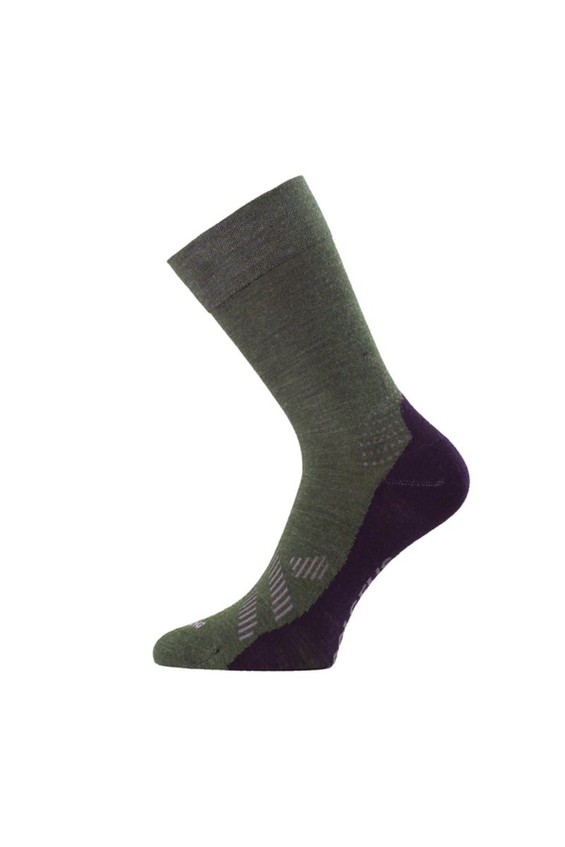 Lasting merino ponožky FWJ zelené Velikost: (38-41) M