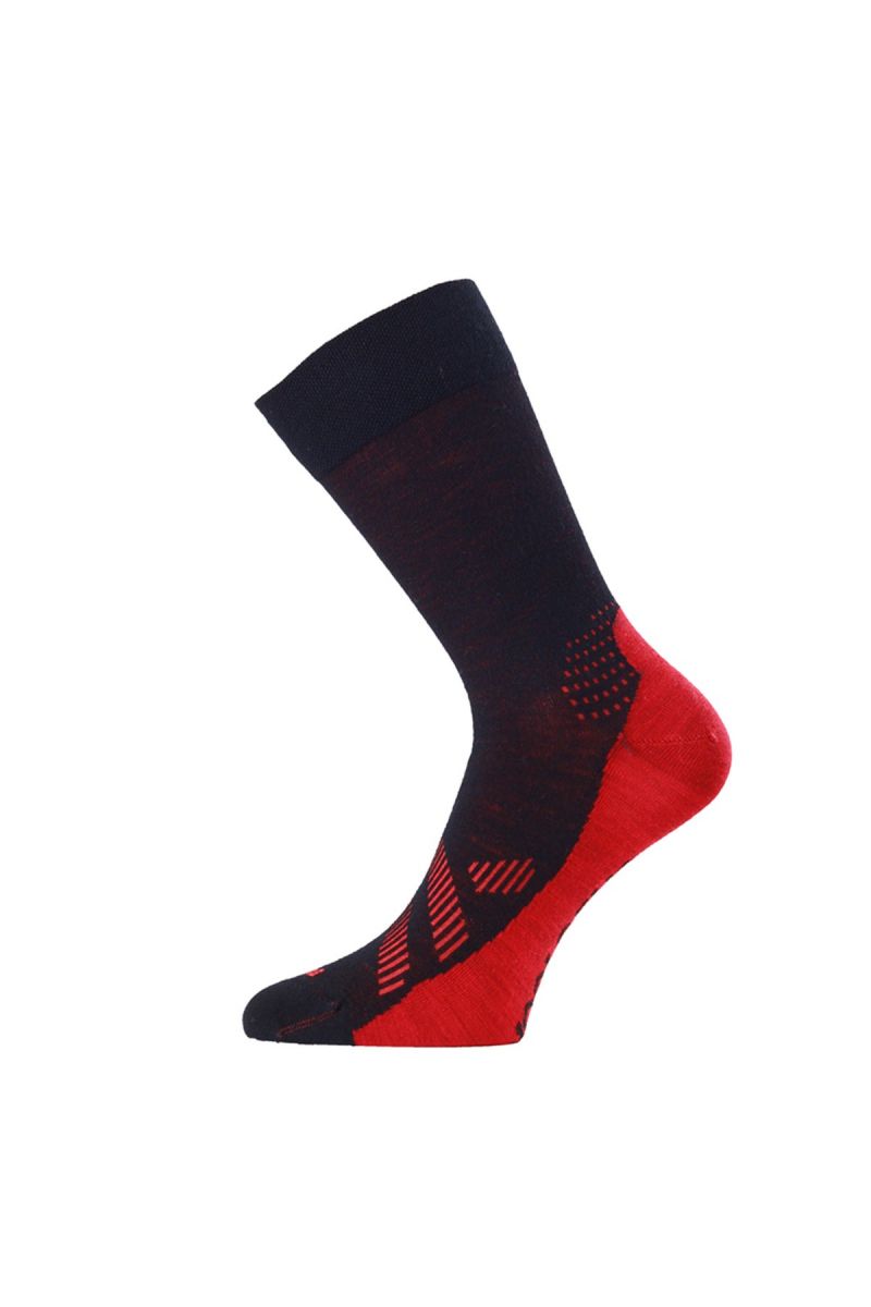 Lasting merino ponožky FWJ černé Velikost: (42-45) L