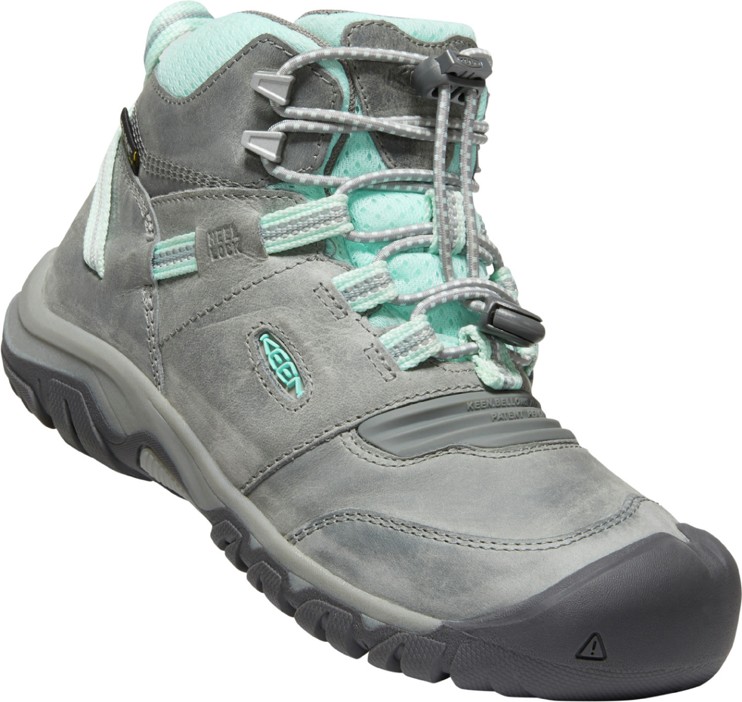 Keen RIDGE FLEX MID WP YOUTH grey/blue tint Velikost: 34