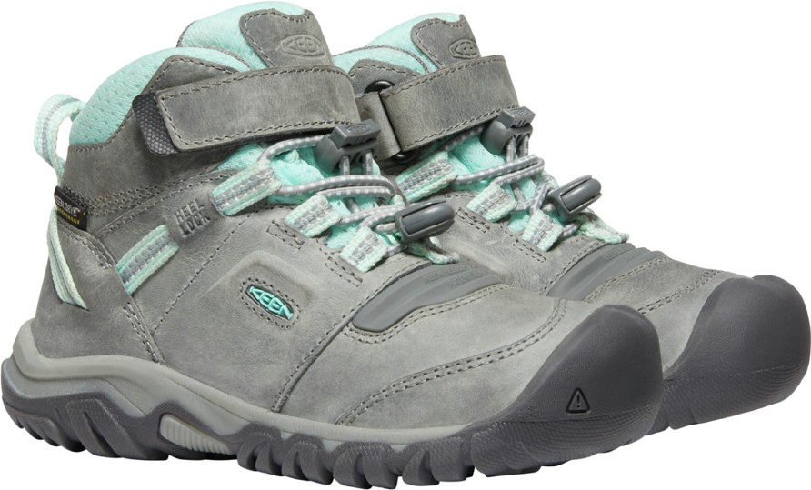Keen RIDGE FLEX MID WP CHILDREN grey/blue tint Velikost: 29