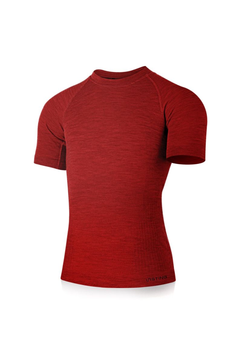 E-shop Lasting pánské merino triko MABEL červené