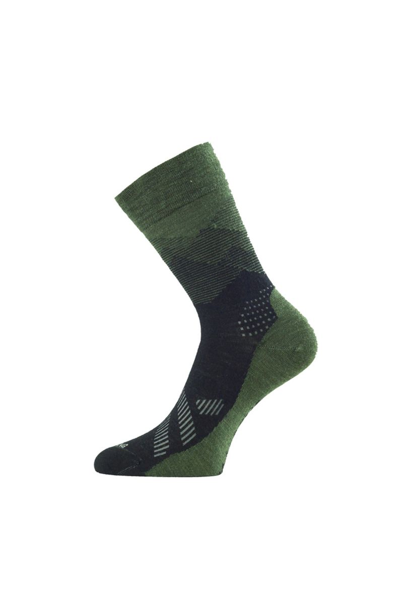 Lasting merino ponožky FWO zelené Velikost: (46-49) XL