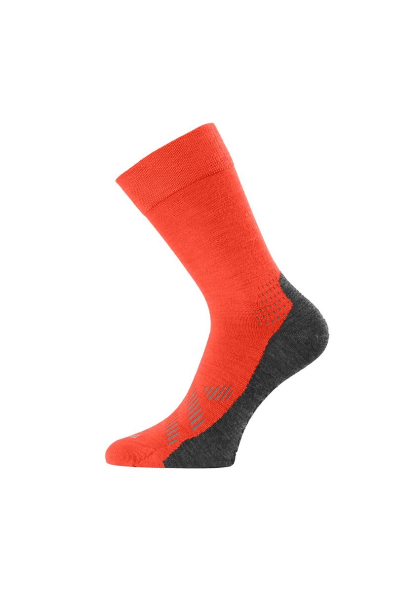 Lasting merino ponožky FWJ oranžové Velikost: (34-37) S